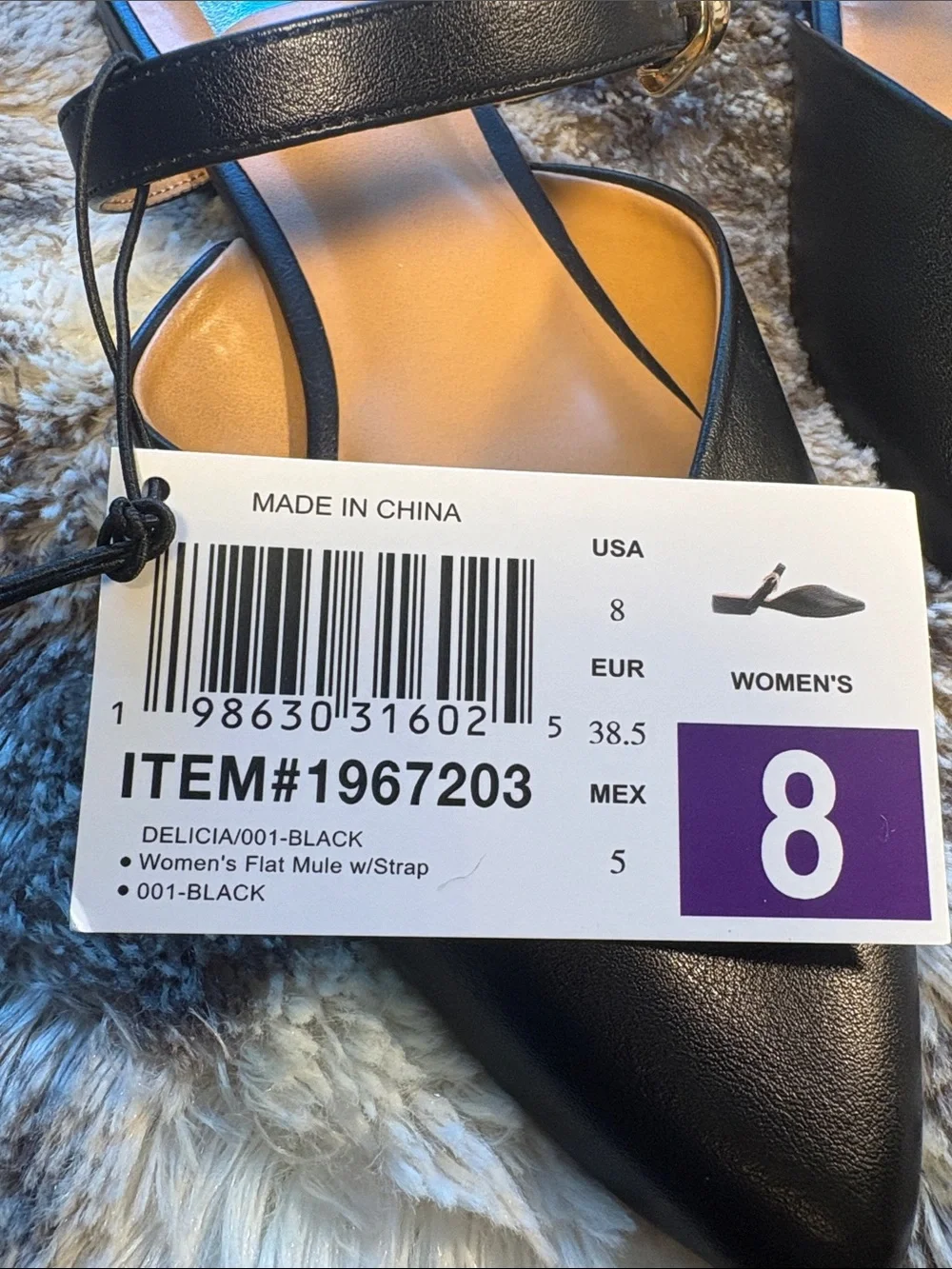 DV by Dolce Vita Black Pointed Slip on Flats